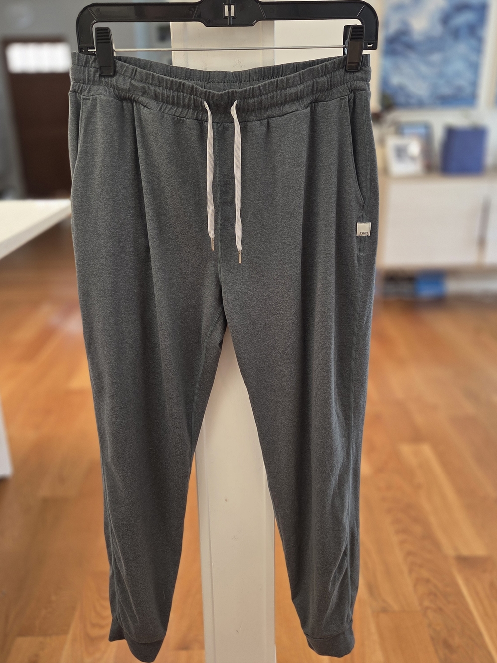 Vuori Mens Athleisure Solid Green Heather Ponto Performance Pants (XS)